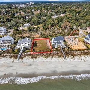 Aerial perspective of suburban area featuring fron