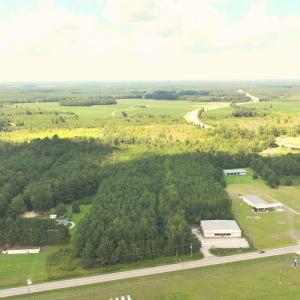 Aerial view of property's location with rural land