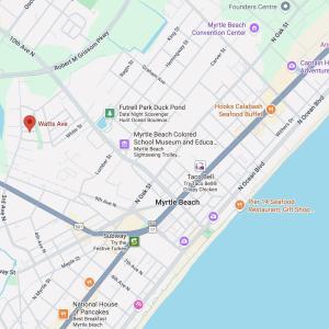 Map of property with streets / nearby areas