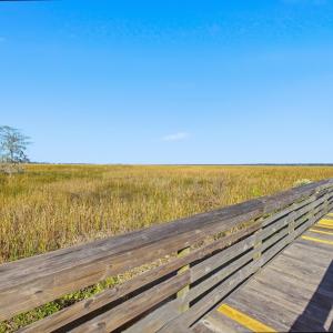 Dock with a rural view