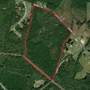 Map / location featuring property parcel outlined