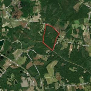 Aerial view of property's location