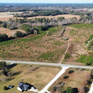 Aerial view of property's location with rural land