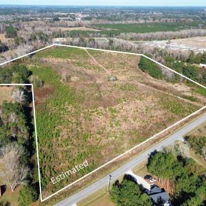 Aerial view of property's location featuring rural