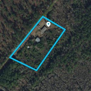 Map / location featuring property parcel outlined