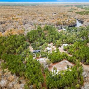 View of property location with a forest