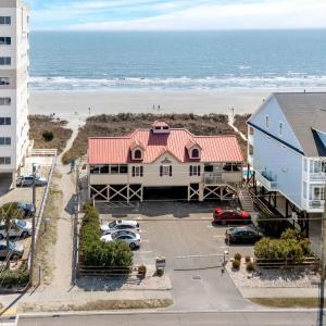 Drone / aerial view of expansive beach