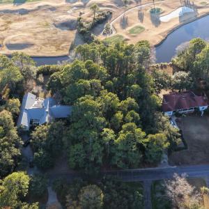 Aerial view of property's location featuring a nea