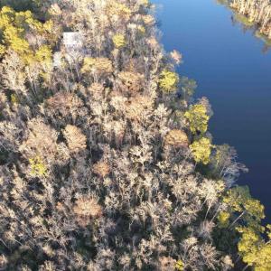 Aerial view of property's location featuring a lar
