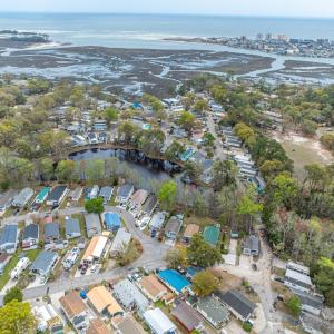 Aerial overview of property's location featuring a