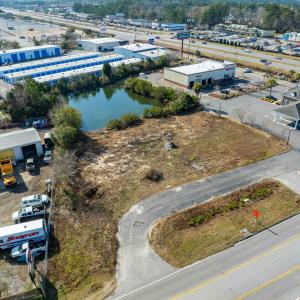 Drone / aerial view of industrial structures