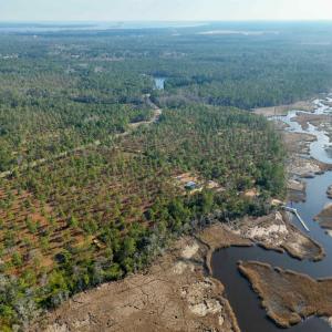 View of property location featuring a large body o