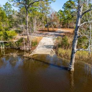 Dock with a water view