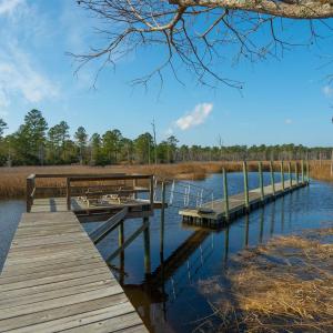 Dock featuring a water view