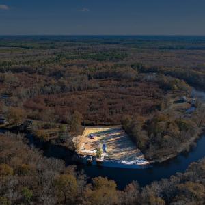 Aerial overview of property's location on the Lumb