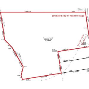 Map showing property parcels