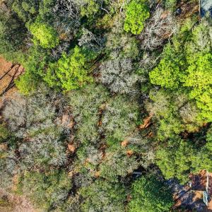 Aerial perspective of suburban area