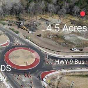 Aerial view of property's location