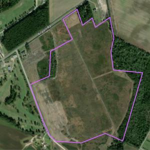 Map / location featuring property parcel outlined