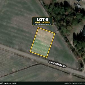 Photo #2 of TBD McCormick Rd., Hamer, SC 0.6 acres
