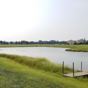 Lot 20 is on the pond, back right corner area