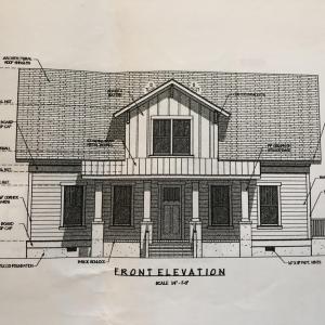 Front elevation of floor plan