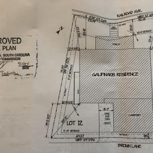 Floor plan on the lot