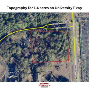 topo 1.4 acres university