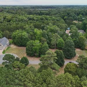 Aerial view looking north