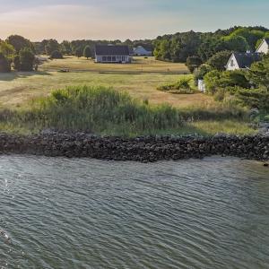 Aerial view from the water