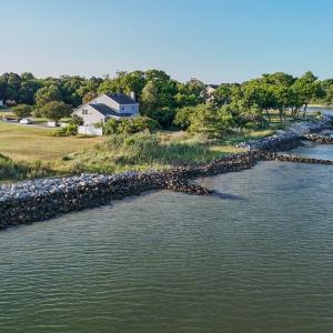 Aerial view from the water