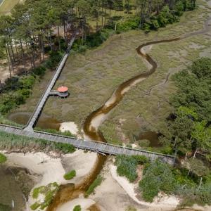 Bridge to Community Beach & Pool