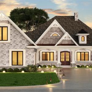 This is an example of the House Plan that is approved for affluent Crown Ridge Estates. As of 2024 the value of the home being built and the one starting construction soon is $1,000,000 to $1,300,000. Purchasers should anticipate to spend 1M turn key.