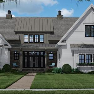 This is an example of the House Plan that is approved for affluent Crown Ridge Estates. As of 2024 the value of the home being built and the one starting construction soon is $1,000,000 to $1,300,000. Purchasers should anticipate to spend 1M turn key.
