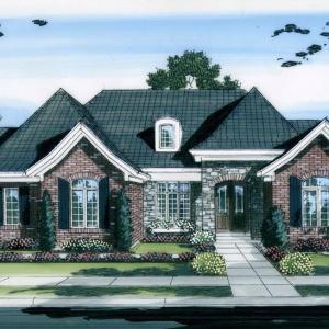 This is an example of the House Plan that is approved for affluent Crown Ridge Estates. As of 2024 the value of the home being built and the one starting construction soon is $1,000,000 to $1,300,000. Purchasers should anticipate to spend 1M turn key.