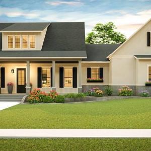 This is an example of the House Plan that is approved for affluent Crown Ridge Estates. As of 2024 the value of the home being built and the one starting construction soon is $1,000,000 to $1,300,000. Purchasers should anticipate to spend 1M turn key.