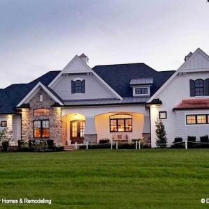 This is an example of the House Plan that is approved for affluent Crown Ridge Estates. As of 2024 the value of the home being built and the one starting construction soon is $1,000,000 to $1,300,000. Purchasers should anticipate to spend 1M turn key.