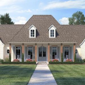 This is an example of the House Plan that is approved for affluent Crown Ridge Estates. As of 2024 the value of the home being built and the one starting construction soon is $1,000,000 to $1,300,000. Purchasers should anticipate to spend 1M turn key.