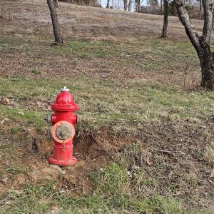 The public water line runs through the front of this property. The connection fee is presently only $3,000.