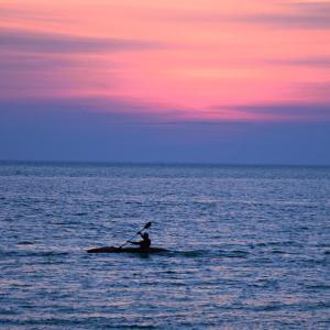 Kayaker at Sunset