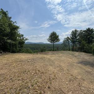 Ridge Top 7.18 Acres with Cleared Building Site and Amazing Views Year Round.  Bonus:  Property has River Frontage on Ramsey's Draft downhill from Building Site