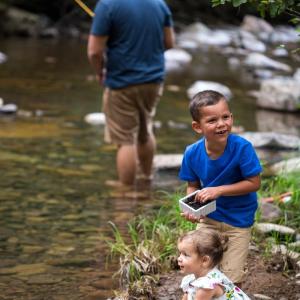 Fishing Dry River in the Highlands of Rawley Springs Hinton, VA