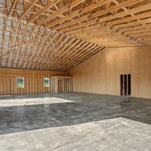 with bath roughed in for handicap accessibility.