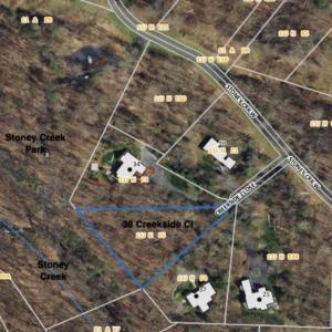 Shows proximity to Stoney Creek Park and trails along the creek