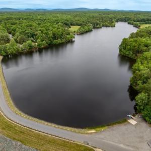 Lake Izac is stocked with largemouth bass, bluegill, black crappie, rock bass, and smallmouth bass. Live bait (worms/nightcrawlers) can be purchased at the resort's General Store.