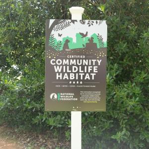 Lake Monticello is certified as a Community Wildlife Habitat.