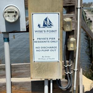private pier for Wise's Point residents