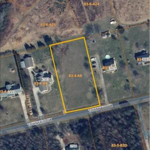 1 Acre cleared lot. Adjacent property 2507 Townfield Dr is also for sale.