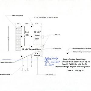 Lot 328 The Waters Edge Dock Plan