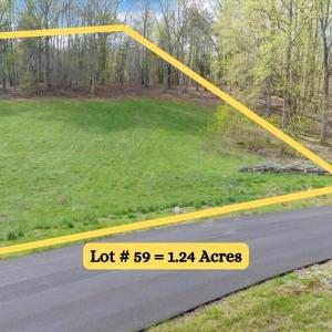 Lot # 59 = 1.24 Acres